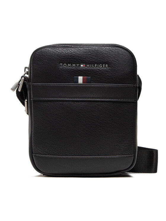 Tommy Hilfiger Tommy Hilfiger Torbica za okrog pasu Transit Pu Mini Reporter AM0AM10303 Črna