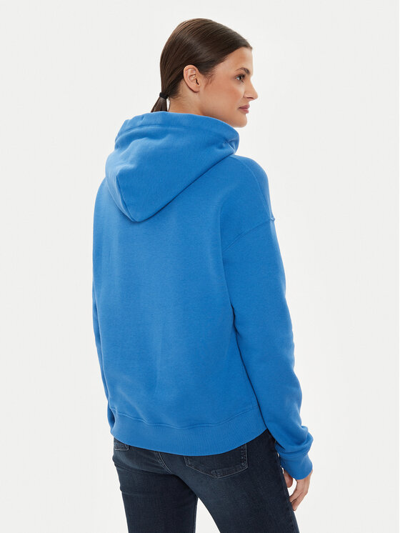 Tommy Jeans Tommy Jeans Bluza Logo Drawcord DW0DW17794 Niebieski Boxy Fit