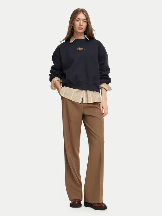 Tommy Hilfiger Tommy Hilfiger Felpa WW0WW51724 Blu Relaxed Fit