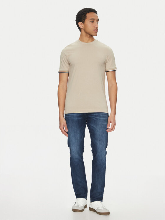 BOSS BOSS T-krekls Thompson 04 50501097 Bēšs Regular Fit
