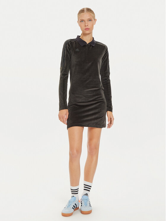 adidas adidas Ежедневна рокля Tiro Cut 3-Stripes IX3712 Черен Slim Fit