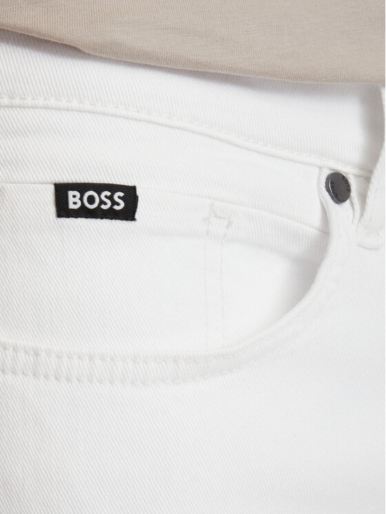 BOSS BOSS Džínsy H-Delaware 50561555 Biela Slim Fit