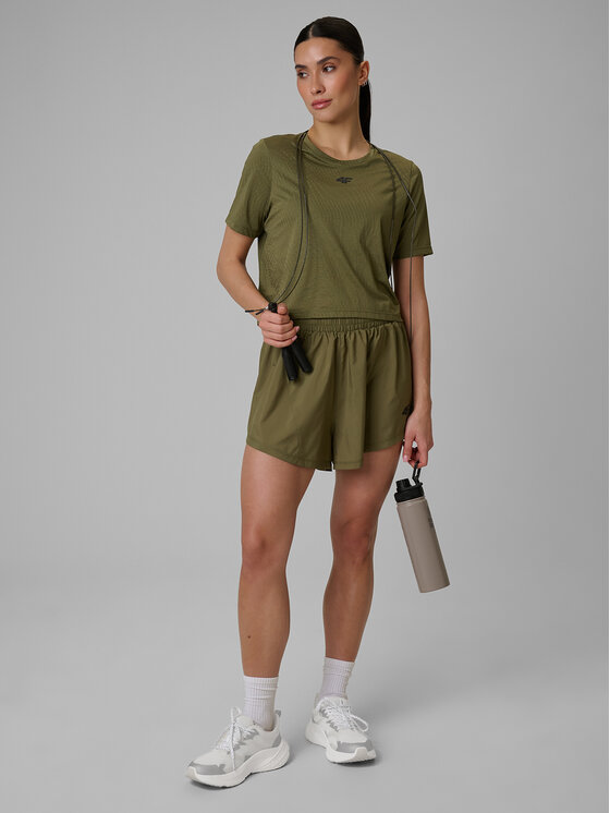 4F 4F T-Shirt SOLAR PUNK Khaki Slim Fit