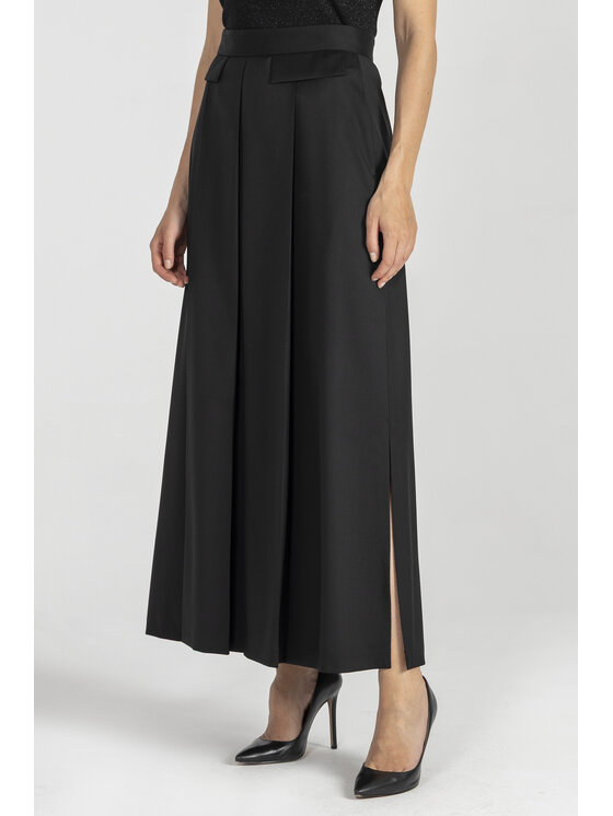 Deni Cler Milano Deni Cler Milano Spódnica maxi W-DC-7061-E5-K3-90-1 Czarny A-Line Fit