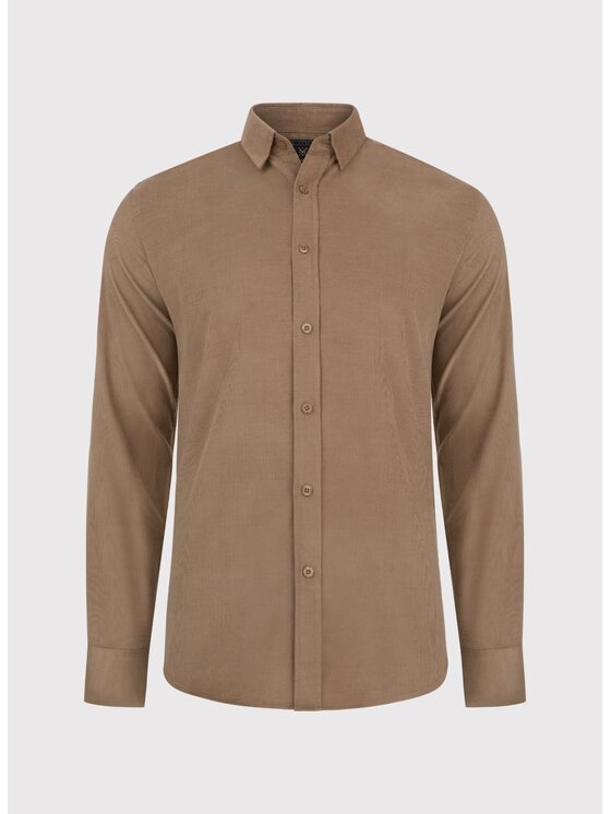 Pako Lorente Pako Lorente Koszula P24WF-1X-052 Beżowy Slim Fit