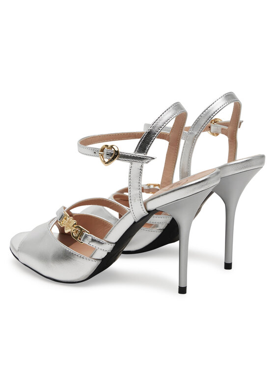 LOVE MOSCHINO LOVE MOSCHINO Sandále JA16089G1MIF090B Strieborná