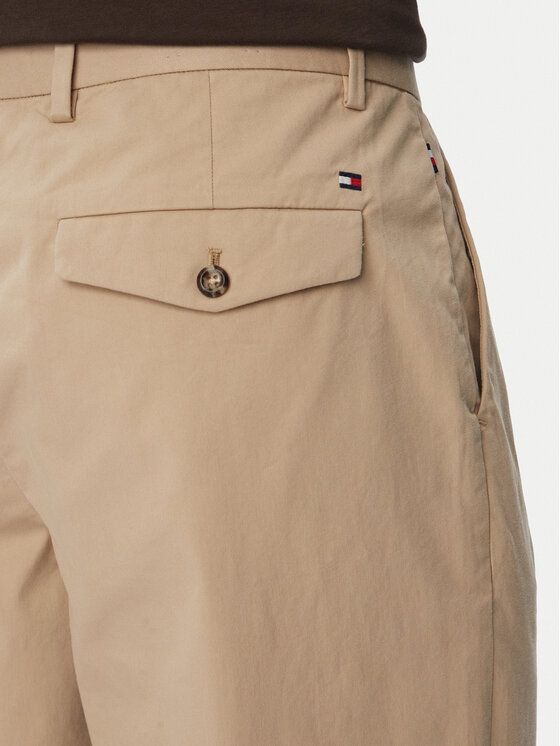 Tommy Hilfiger Tommy Hilfiger Pantaloni di tessuto Harlem MW0MW43158 Beige Straight Fit