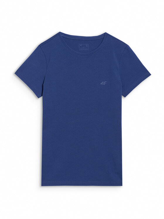 4F 4F T-Shirt NOS Granatowy Slim Fit