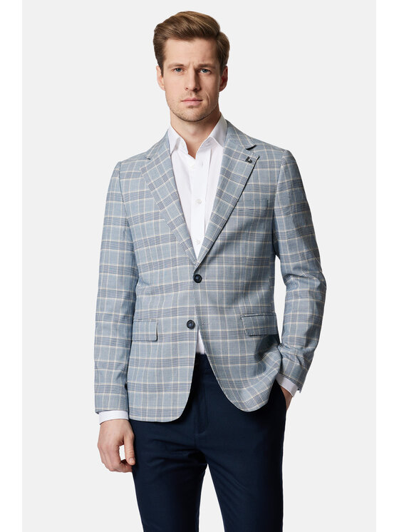 Lancerto Lancerto Marynarka Elwick MA131124000022 Niebieski Regular Fit