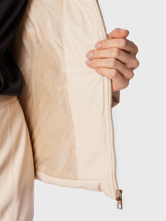 Liu Jo Liu Jo Kurtka z imitacji skóry WF2175 E0392 Beżowy Regular Fit