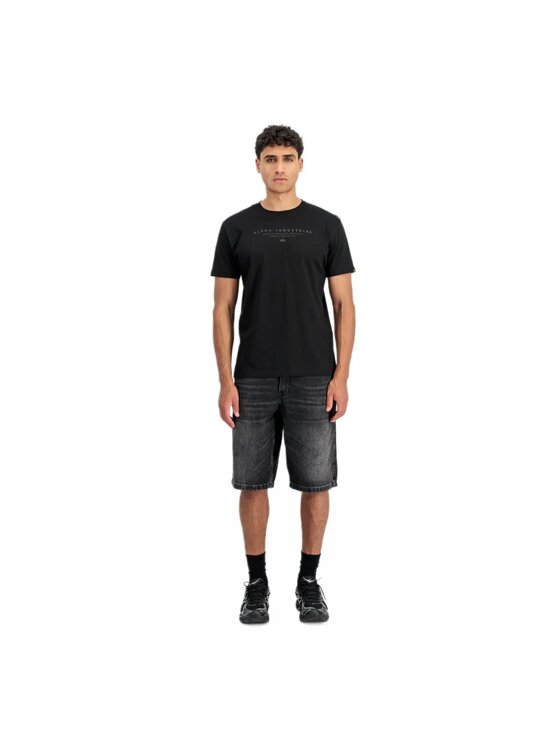 Alpha Industries Alpha Industries T-Shirt AI.266552 Czarny Regular Fit