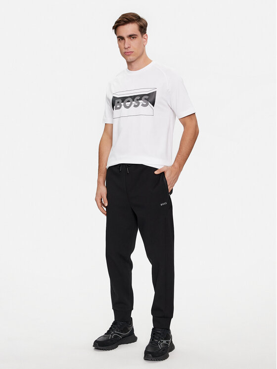 BOSS Boss Sporta bikses Hadiko 1 50504752 Melns Regular Fit