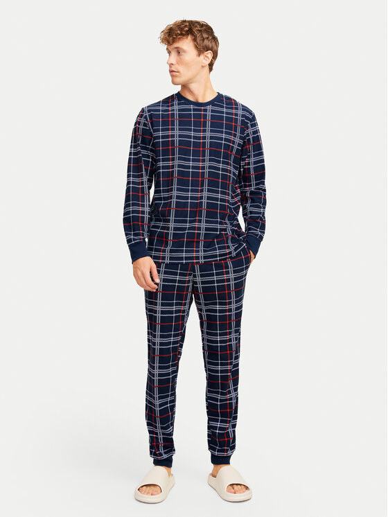 Jack & Jones Jack & Jones Pidžaama 12268512 Tumesinine Loose Fit