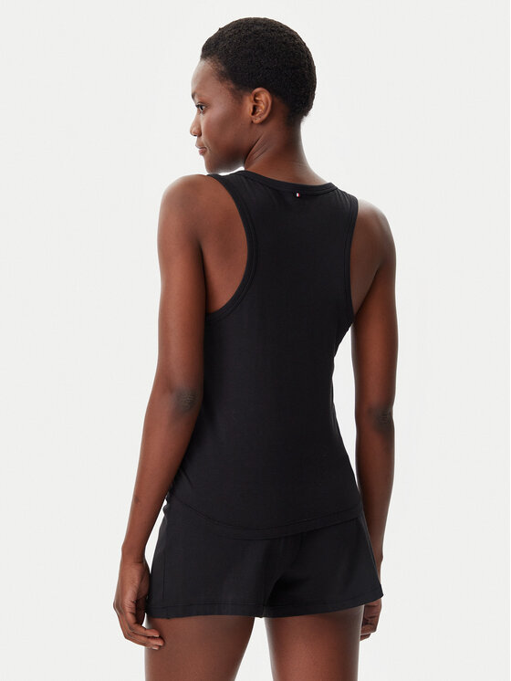 Tommy Hilfiger Tommy Hilfiger Пижама UW0UW05890 Черен Regular Fit