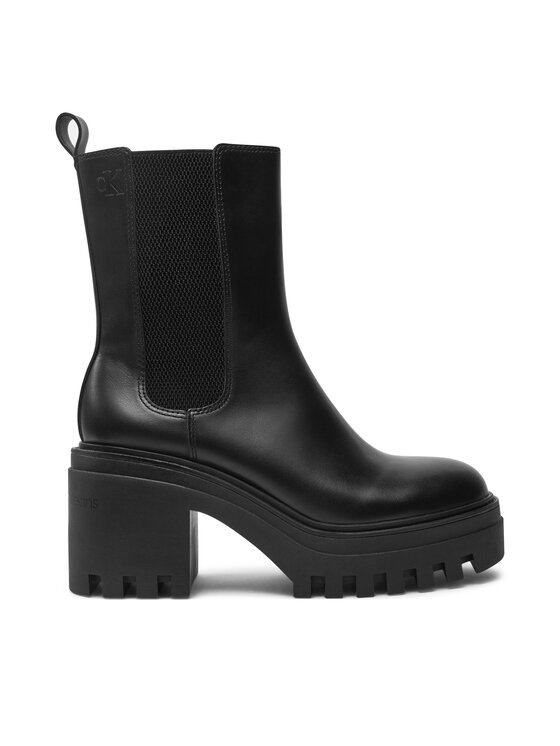 Botine Calvin Klein Jeans Chunky YW0YW01547 Negru