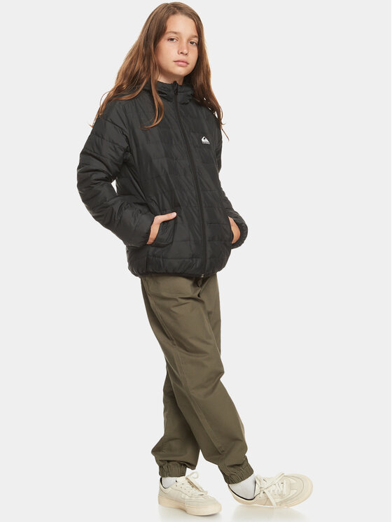 Quiksilver Quiksilver Bunda pro přechodné období Scalyreversible Jckt EQBJK03276 Černá Regular Fit