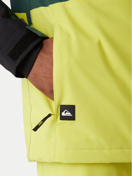 Quiksilver Quiksilver Snovborda jaka Sycamore Block 20K JK EQYTJ03503 Zaļš Relaxed Fit