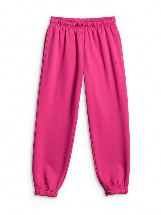 4F 4F Spodnie dresowe BASIC+ Różowy Regular Fit