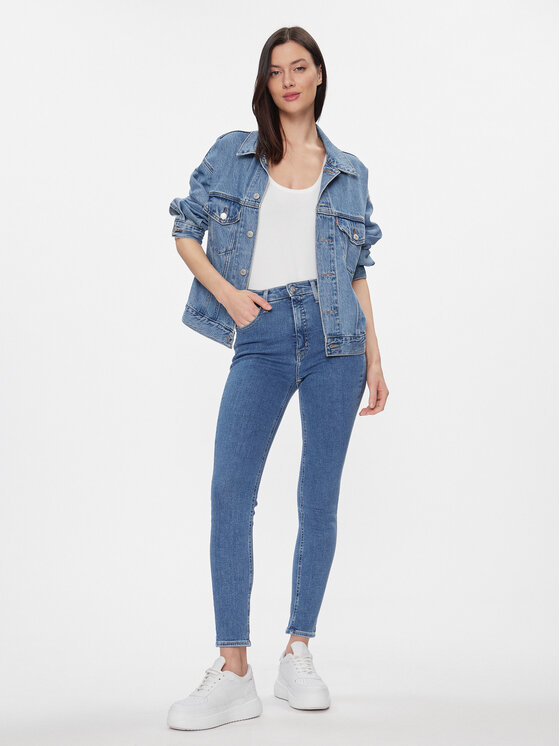 Calvin Klein Jeans Calvin Klein Jeans Джинси High Rise Skinny J20J223311 Голубий Skinny Fit