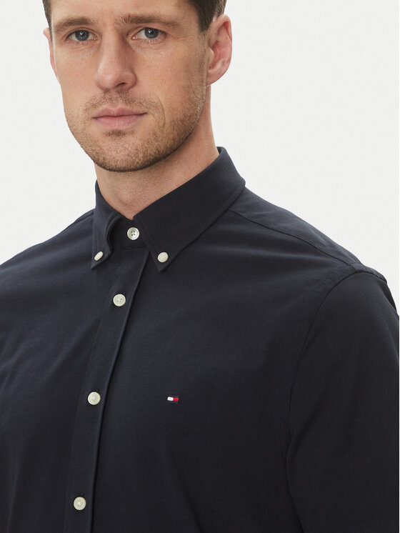 Tommy Hilfiger Tommy Hilfiger Särk Performance MW0MW38663 Tumesinine Regular Fit