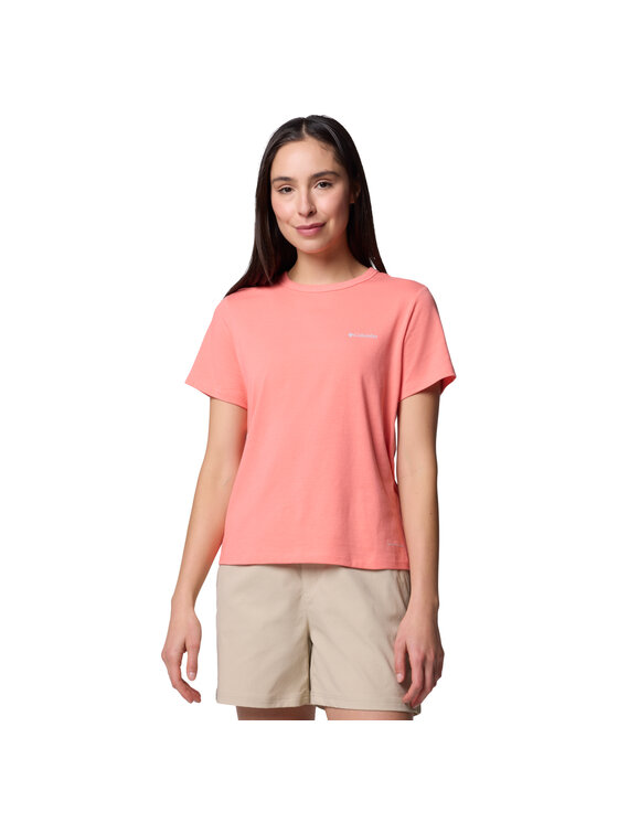 Columbia Columbia T-shirt Columbia Sun Trek W SS II Tee Rosa Regular Fit