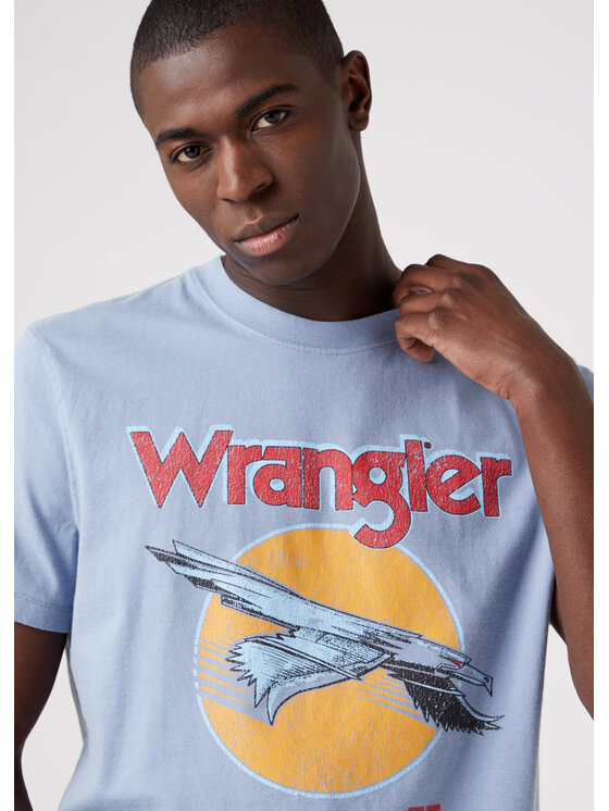 Wrangler Wrangler T-shirt EAGLE TEE Blu Regular Fit