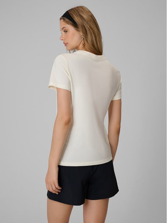 4F 4F T-Shirt 4FRSS26TTSHF4422-12S Biały Regular Fit