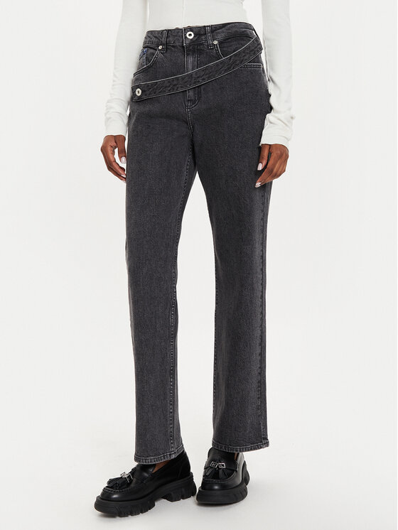 Karl Lagerfeld Jeans Karl Lagerfeld Jeans Jeansy 245J1112 Šedá Straight Fit