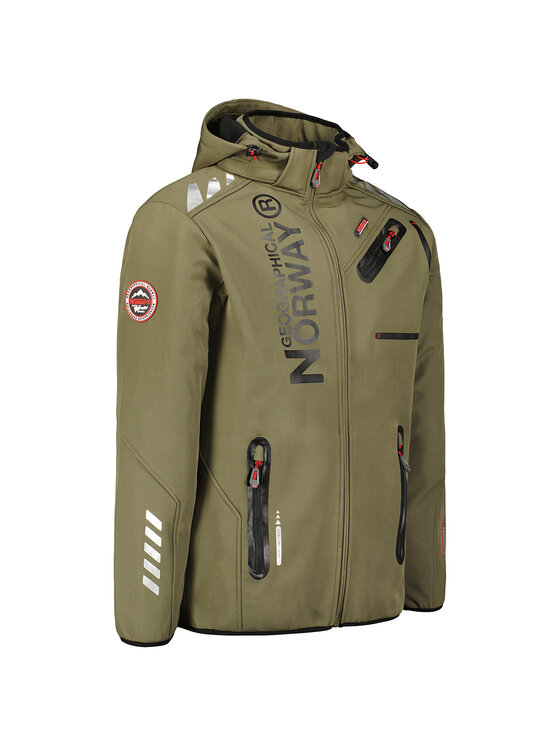 Geographical Norway Geographical Norway Kurtka softshell WY1997H/GN-Kaki / Black Zielony Regular Fit