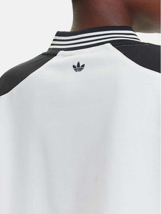 adidas adidas Majica dugih rukava Blocking JX7597 Bijela Loose Fit