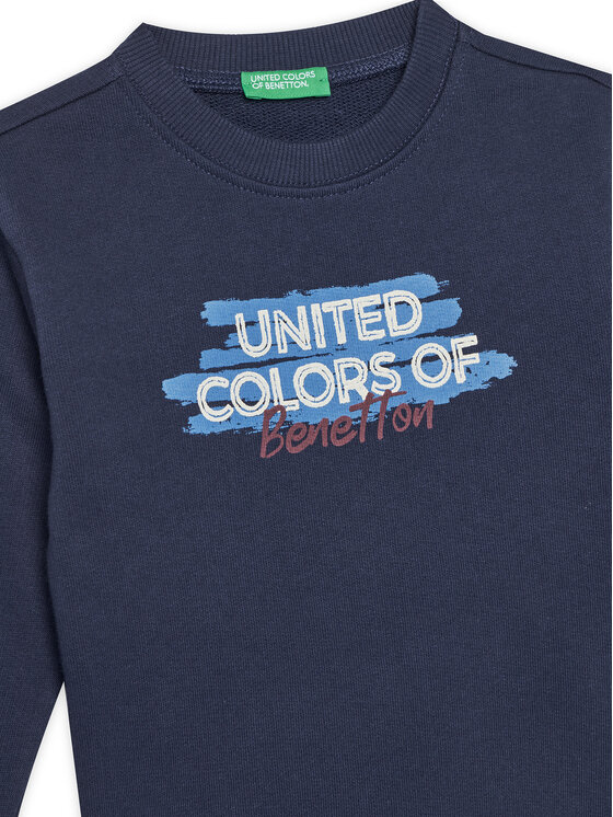 United Colors Of Benetton United Colors Of Benetton Bluză 3J70G10JY Bleumarin Regular Fit