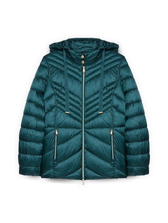 Fiorella Rubino Fiorella Rubino Giubbotto piumino F431T001332N0H4 Turchese Regular Fit