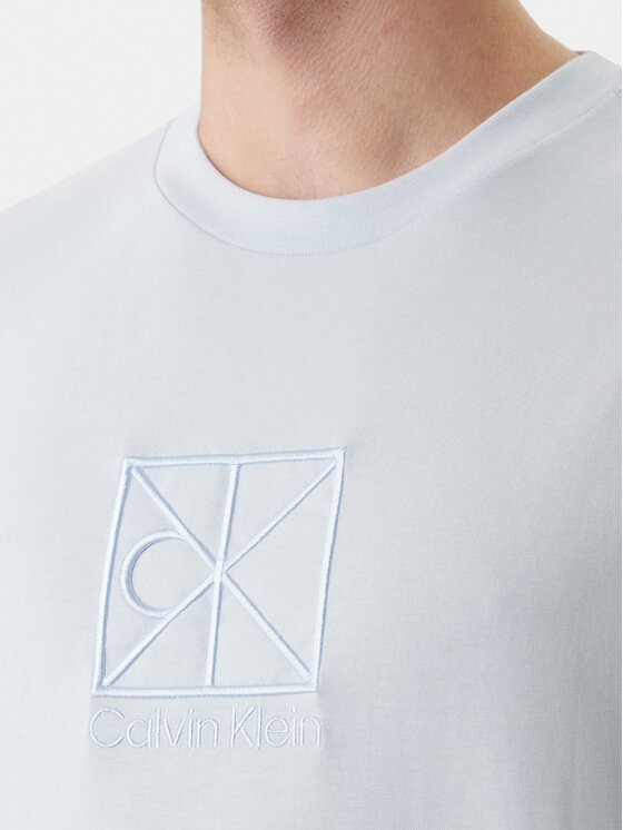 Calvin Klein Calvin Klein Tricou Emblem Graphic LV14RF817G Albastru celest Regular Fit