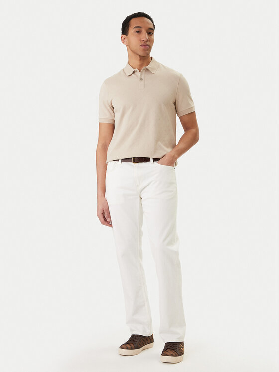 Guess Guess Tricou polo M6RP05 KD181 Bej Regular Fit