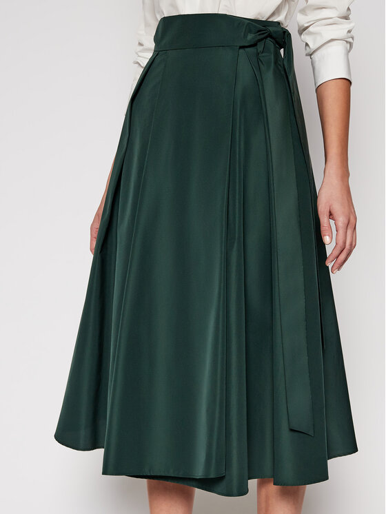 Weekend Max Mara Weekend Max Mara Trapecijos formos sijonas Sacha 51010317 Žalia Regular Fit
