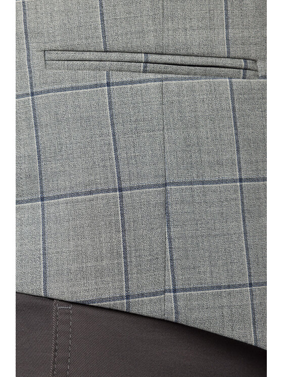 Lancerto Lancerto Kamizelka Austin KA073123000001 Szary Slim Fit