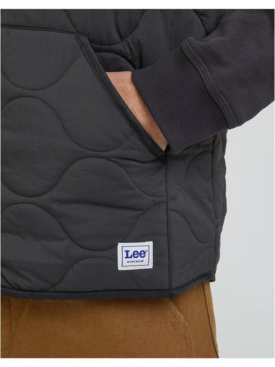 Lee Lee Kamizelka VEST Czarny Regular Fit