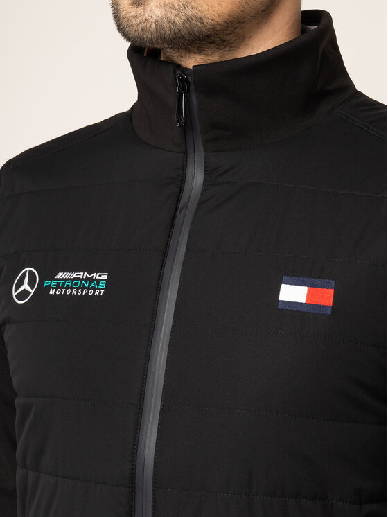 Tommy Hilfiger Tailored Demisezoninė striukė MERCEDES-BENZ Logo TT0TT05793  Juoda Regular Fit • Modivo.lt