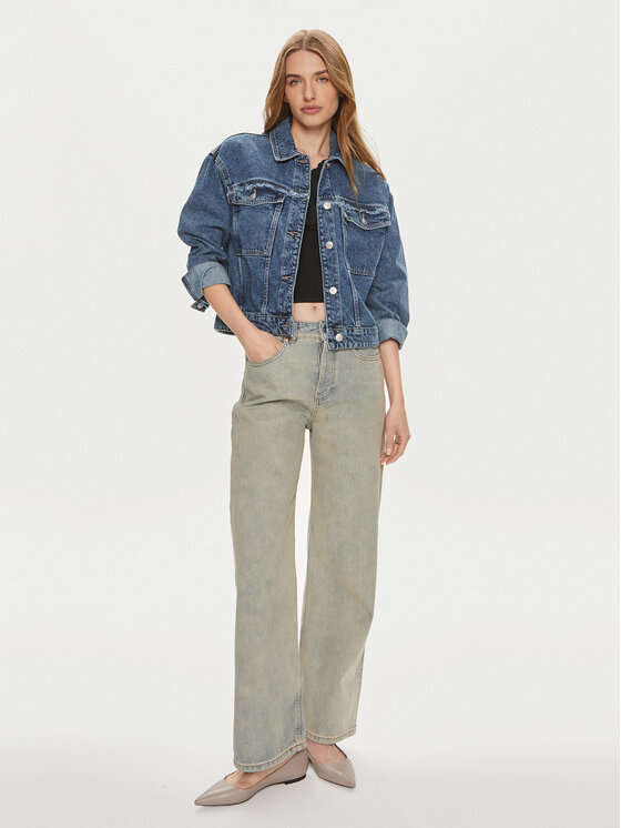 Pieces Pieces Traper jakna Alfi 17148808 Plava Regular Fit