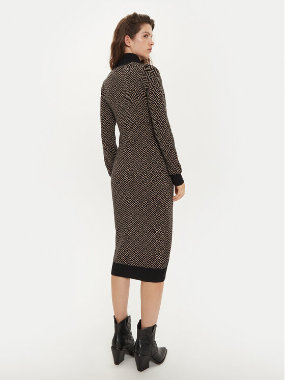 Vero Moda Vero Moda Pletena obleka Aria 10314462 Črna Slim Fit