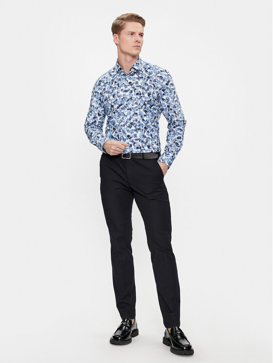 BOSS Boss Риза H-Hank-Kent-C1-214 50508785 Син Slim Fit