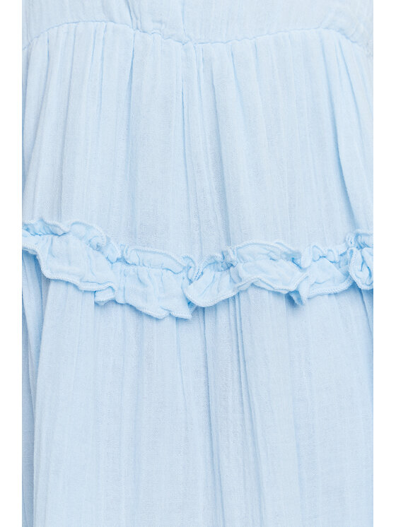 YAS YAS Sukienka letnia Anina 26038014 Błękitny Regular Fit