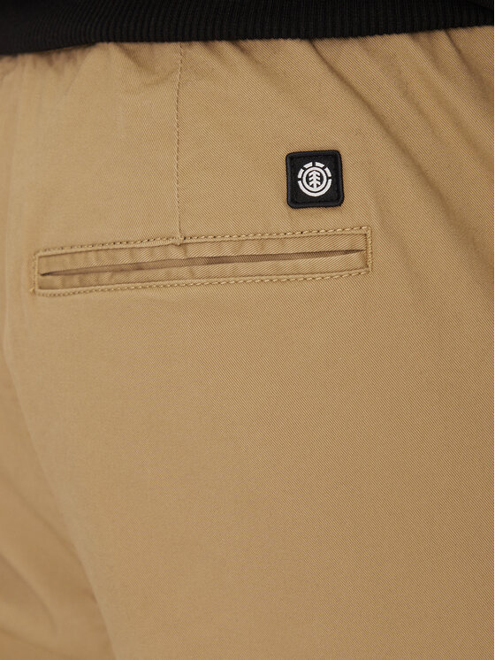 Element Element Hlače iz tkanine Chillin Classic ELYNP00153 Rjava Regular Fit