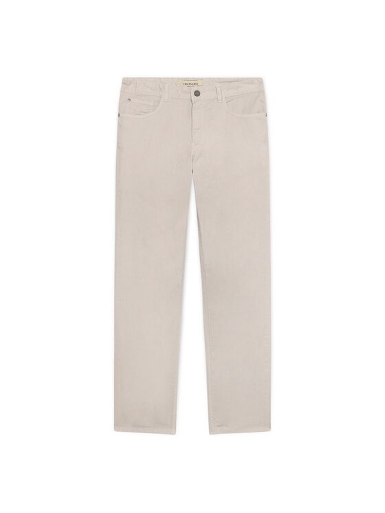 Trussardi Trussardi Spodnie materiałowe P701H104862N011 Biały Regular Fit
