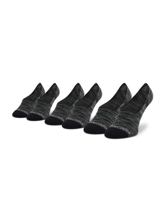 DC Set di 3 paia di pedulini da uomo ADYAA03146 Grigio, taglia : 40_45