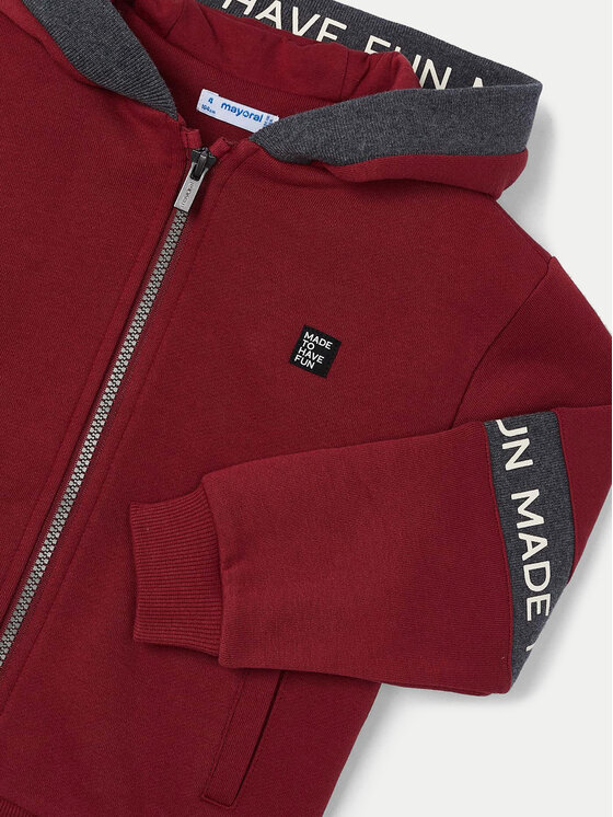Mayoral Mayoral Felpa 4473 Rosso Regular Fit