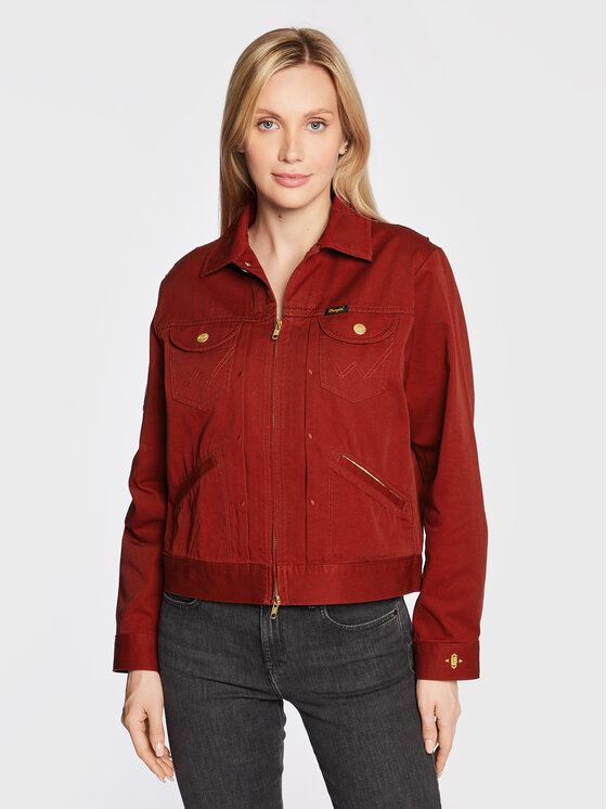 Dunkelrote Jeansjacke Zalando Jeansjacke Von Wrangler Light