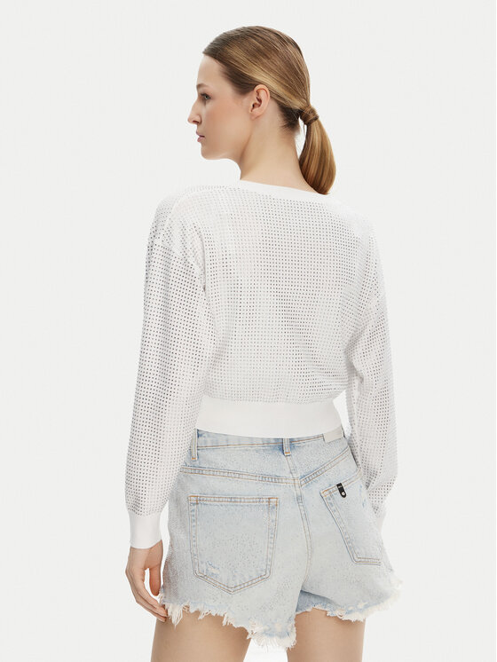 Guess Guess Kardigāns W5GR08 Z3MN2 Balts Regular Fit