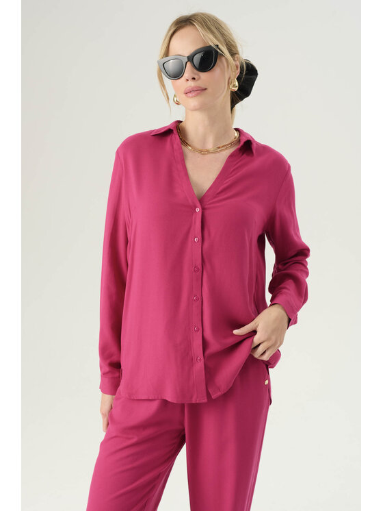 Femestage Femestage Blúzka Femestage AB BASE BLU2990-014 Ružová Regular Fit