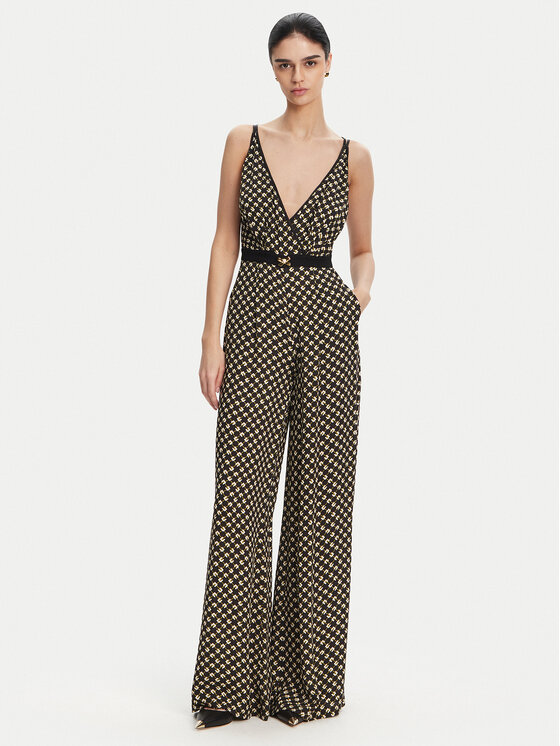 Elisabetta Franchi Overal TU-035-51E2 Čierna Regular Fit